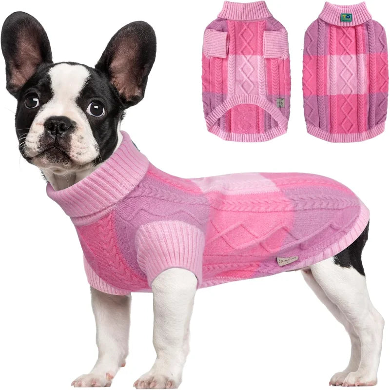 LISMCN Turtleneck Dogs Sweater Pullover Pet Clothing