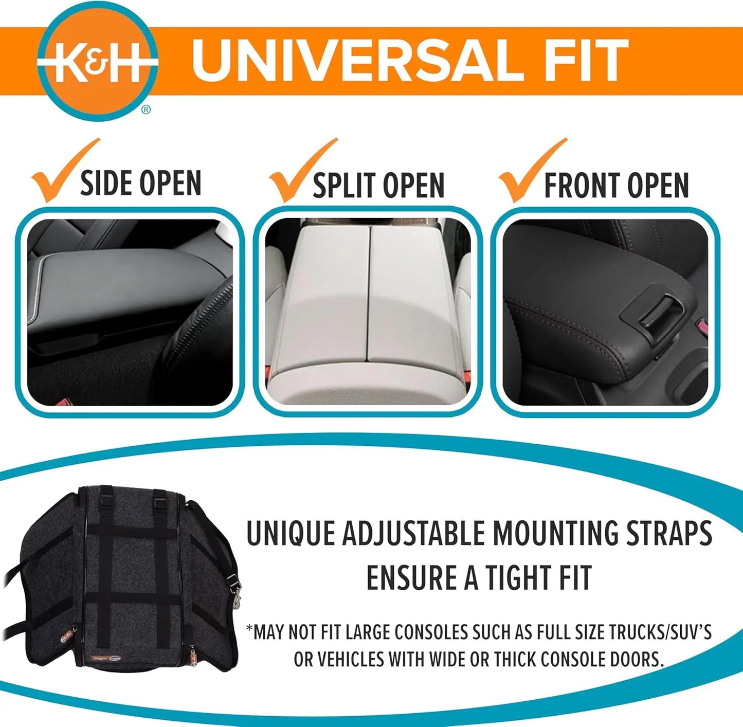 XMSJ Center Console Dog Car Seat With Secure Booster