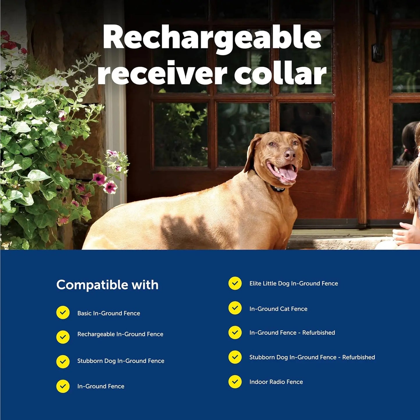 Rechargeable Waterproof Pet Fence Collar For Dogs And Cats