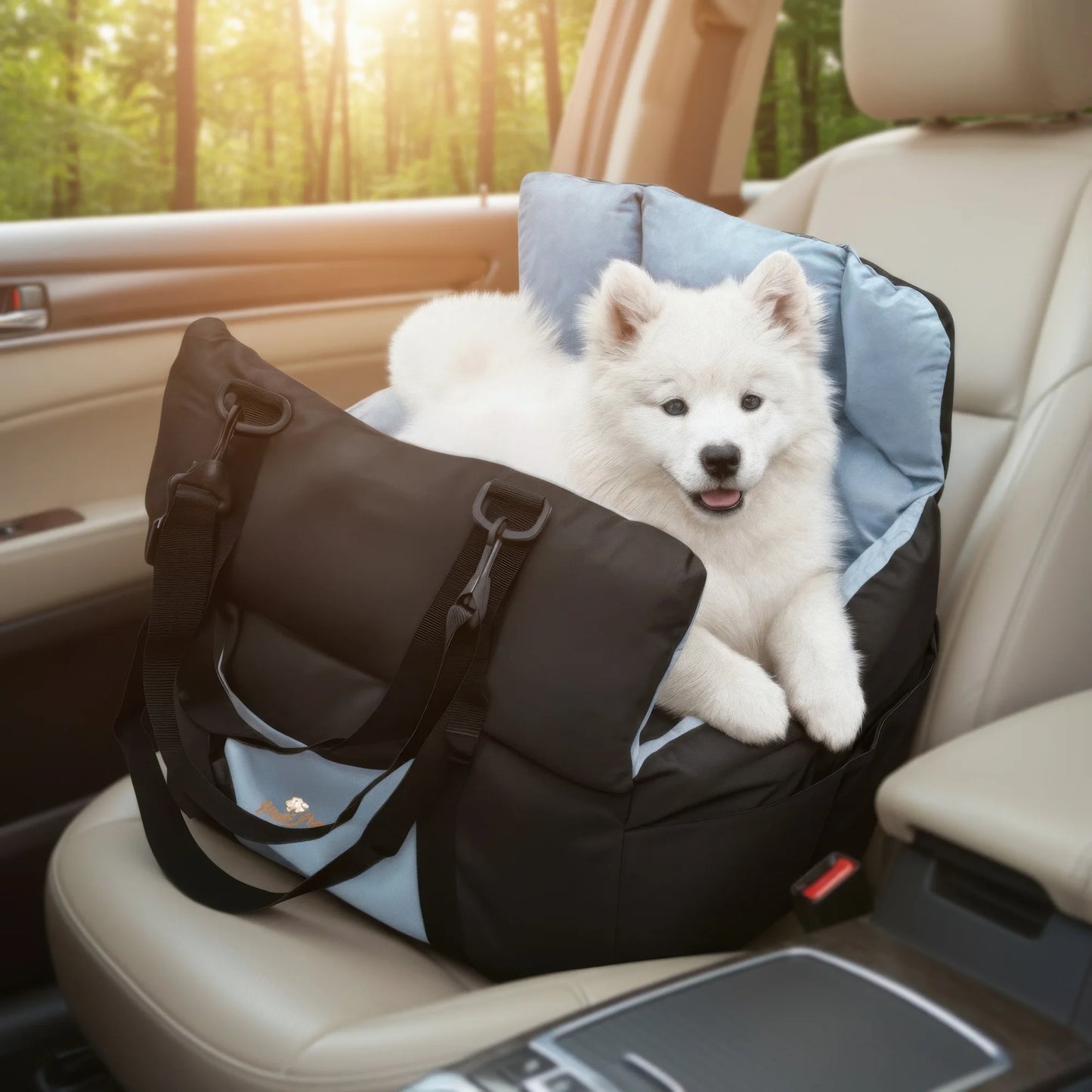 Dog Car Seat Travel Bed Carrier With Clip On Leash