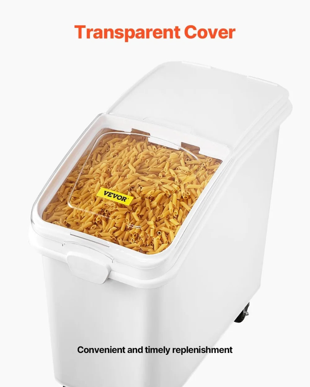 Large Food Storage Container With Scoop And Sliding Lid
