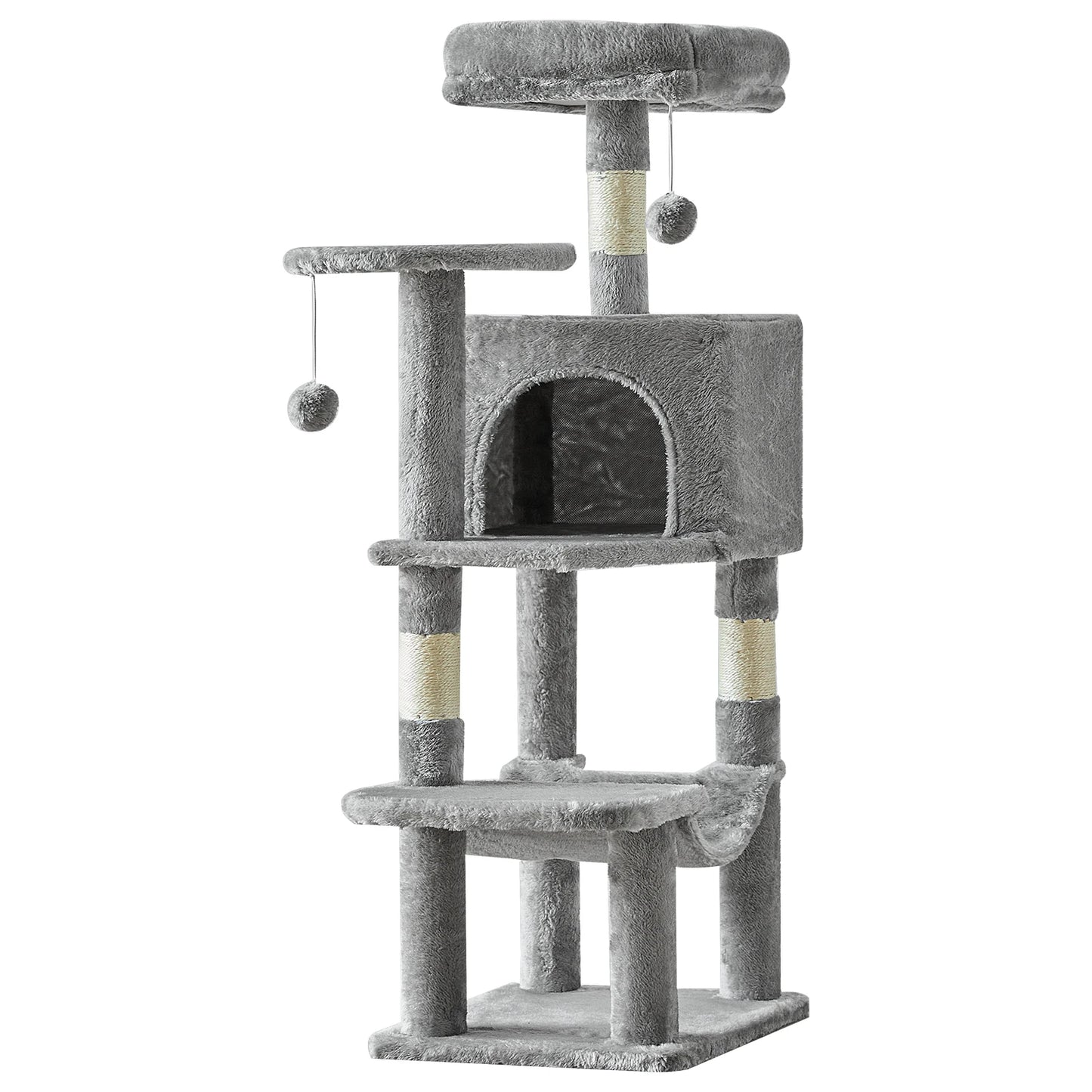 JHK Cat Tree Tall Multi-Cat Climbing Tower Sisal Posts