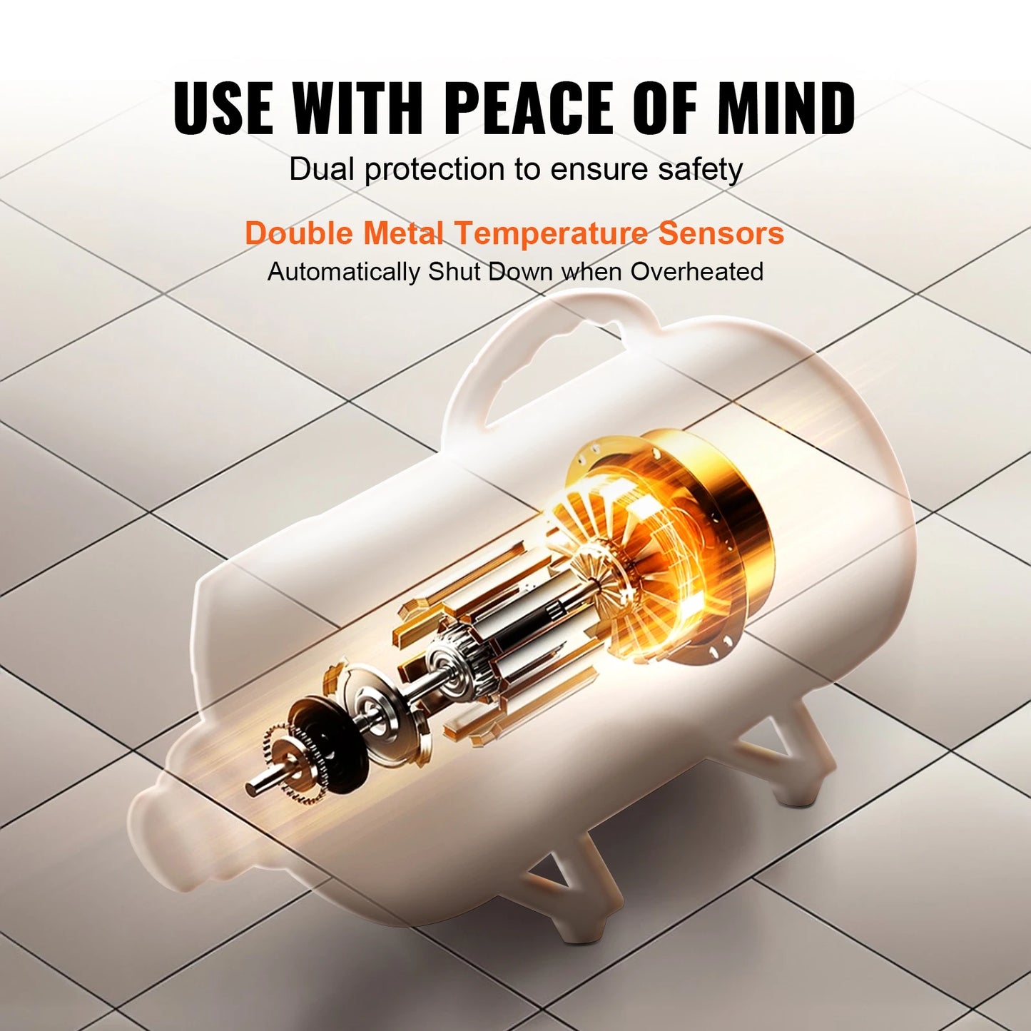 SucceBuy 2000W Dog Dryer Adjustable Speed Nozzles Grooming