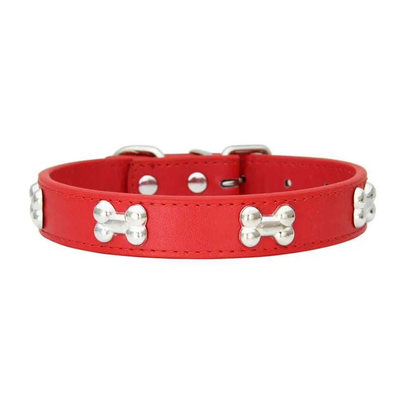YOUSECN Leather Dog Collar Durable For Small And Large Pets