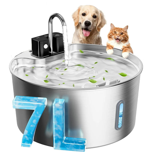 Stainless Steel Wireless Cat Water Fountain for Pets