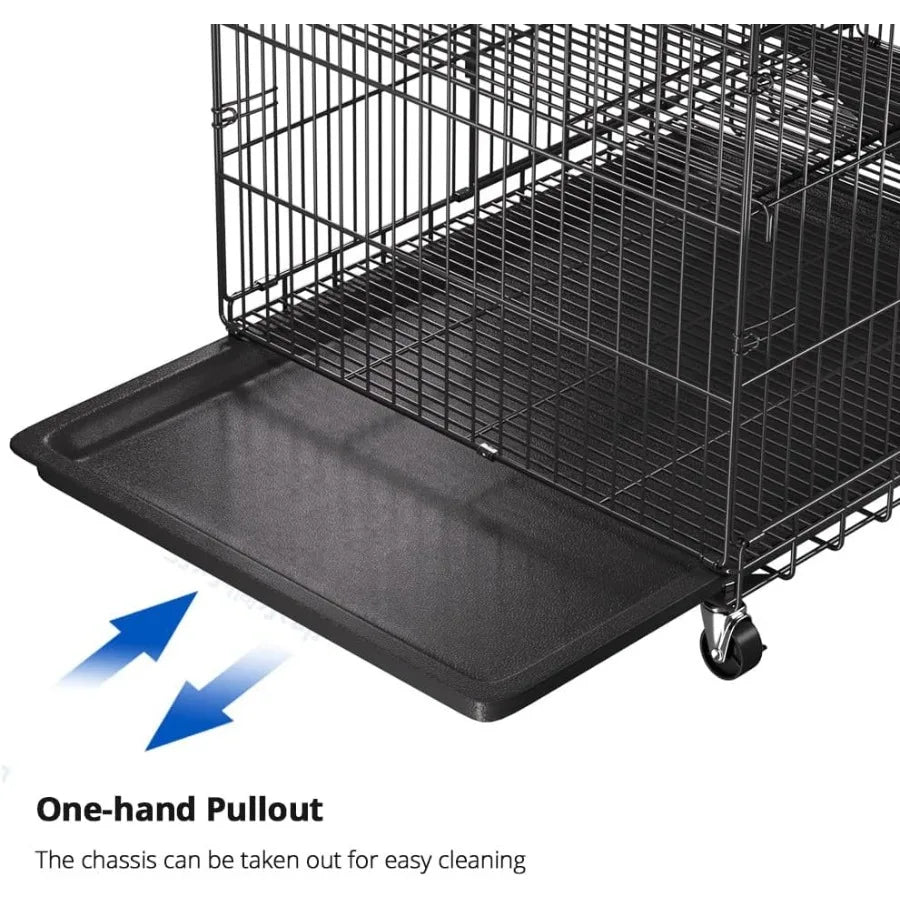 4-Tier Cat Cage Kennel Playpen For Indoor And Outdoor Use