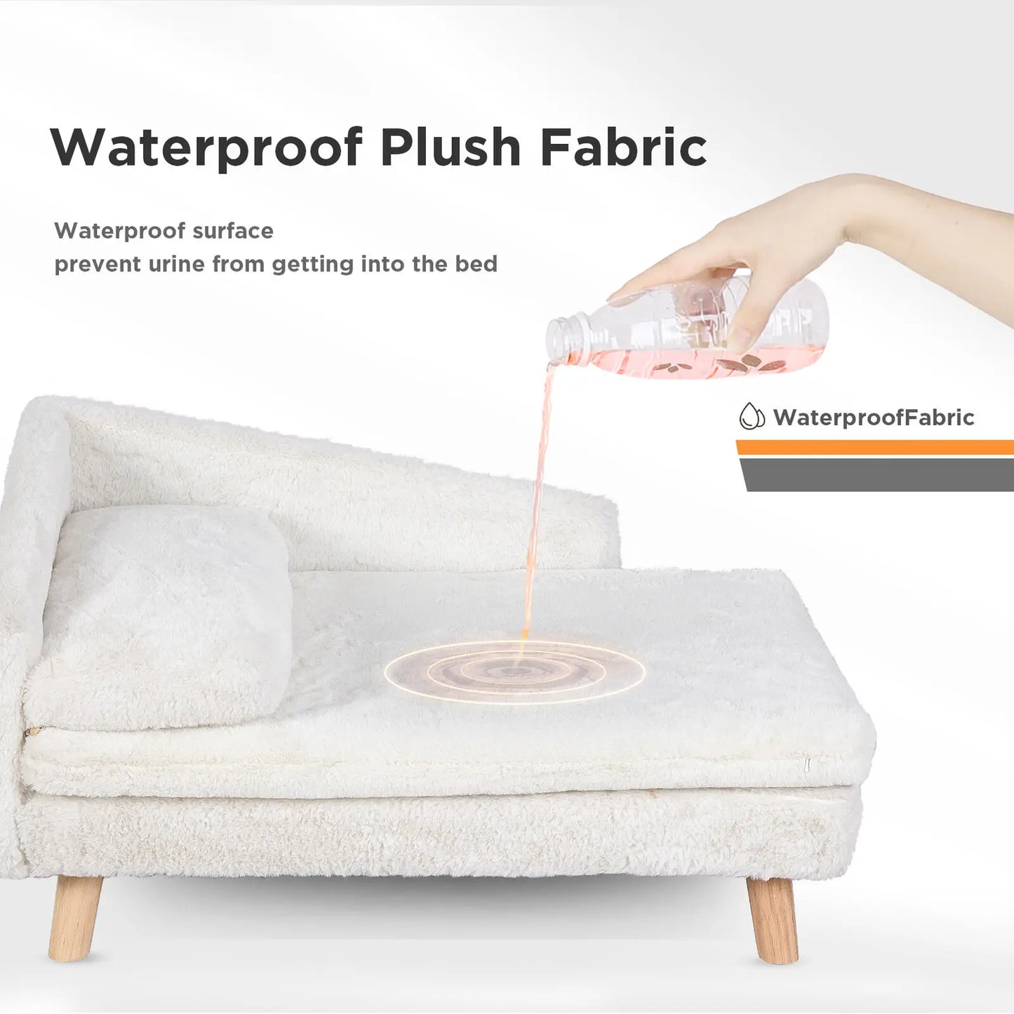NONECN Elevated Pet Bed With Solid Wood Legs Sofa