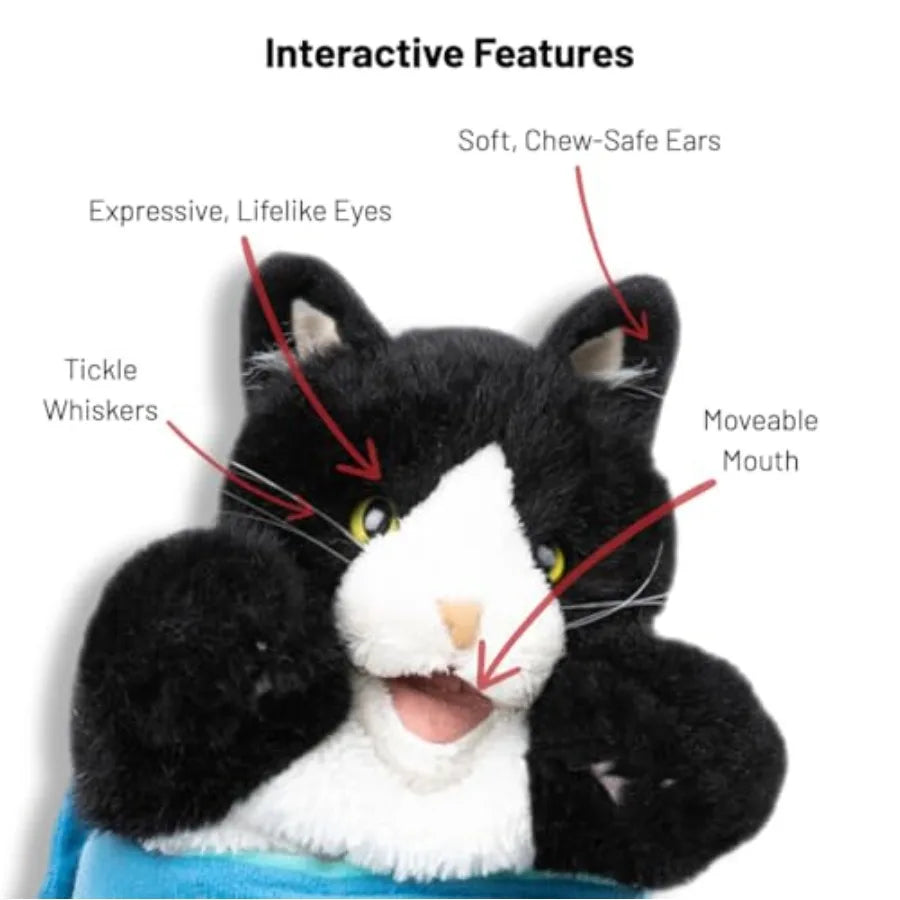 Cat Wrestling Glove Puppet Toy With Protective Sleeve And Catnip