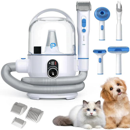 HiMISS Dog Grooming Kit With 2L Vacuum Suction For Pet Hair