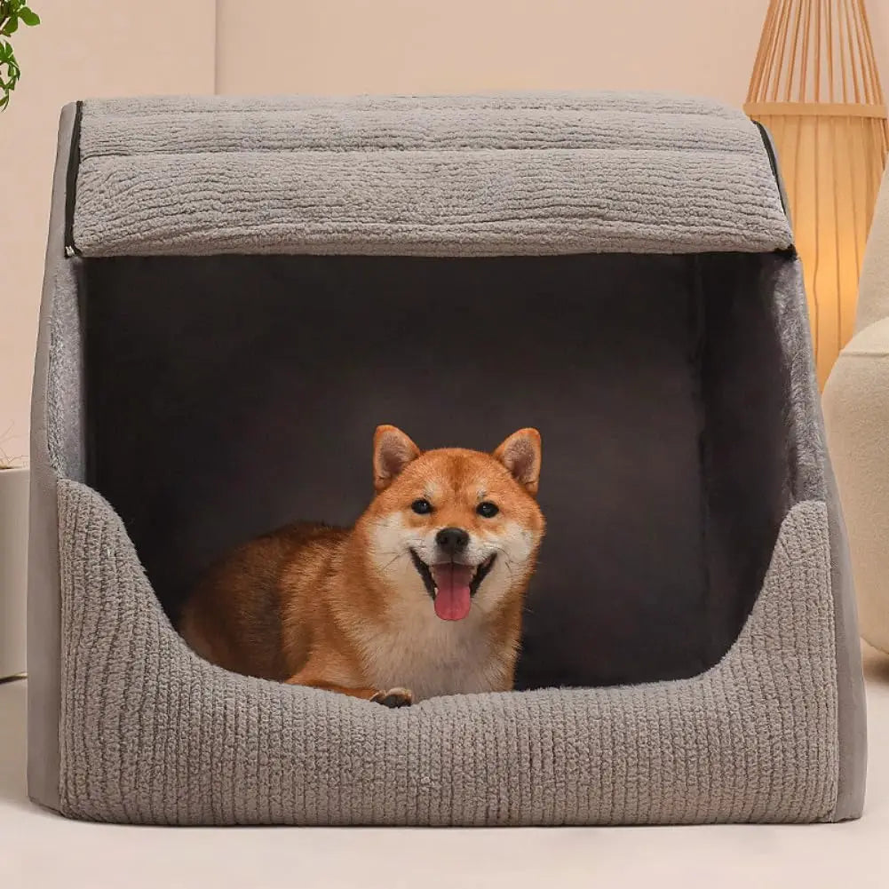 Premium Dog Bed House With Plush Interior And Non Slip Bottom