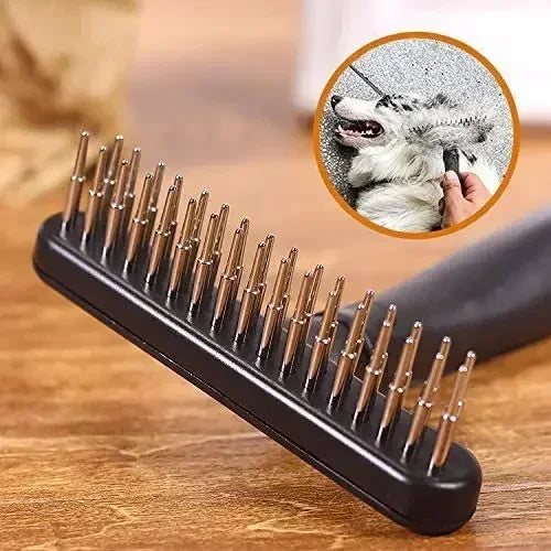 YTYIN Deshedding Dog Brush With Double Row Pins For Pets