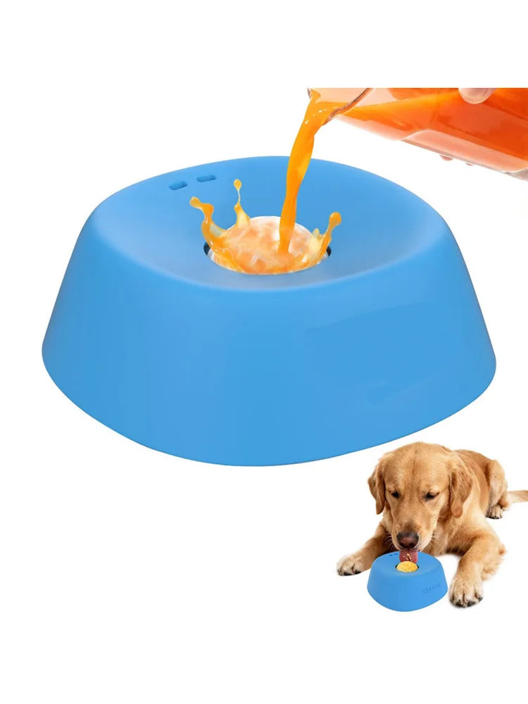 Slow Feeder Pet Bowl With Non Slip Base Treat Dispenser