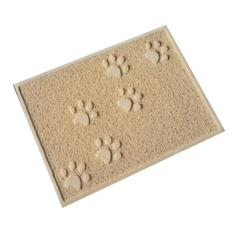 NONECN Cloud Shape Pet Feeding Mat Non Slip Paw Fishbone Pattern