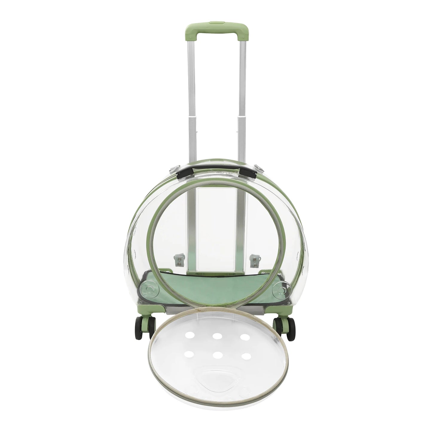 Breathable waterproof, Adjustable Cat Carrier with Rolling Wheels for cats weighing up to 19.84 lbs