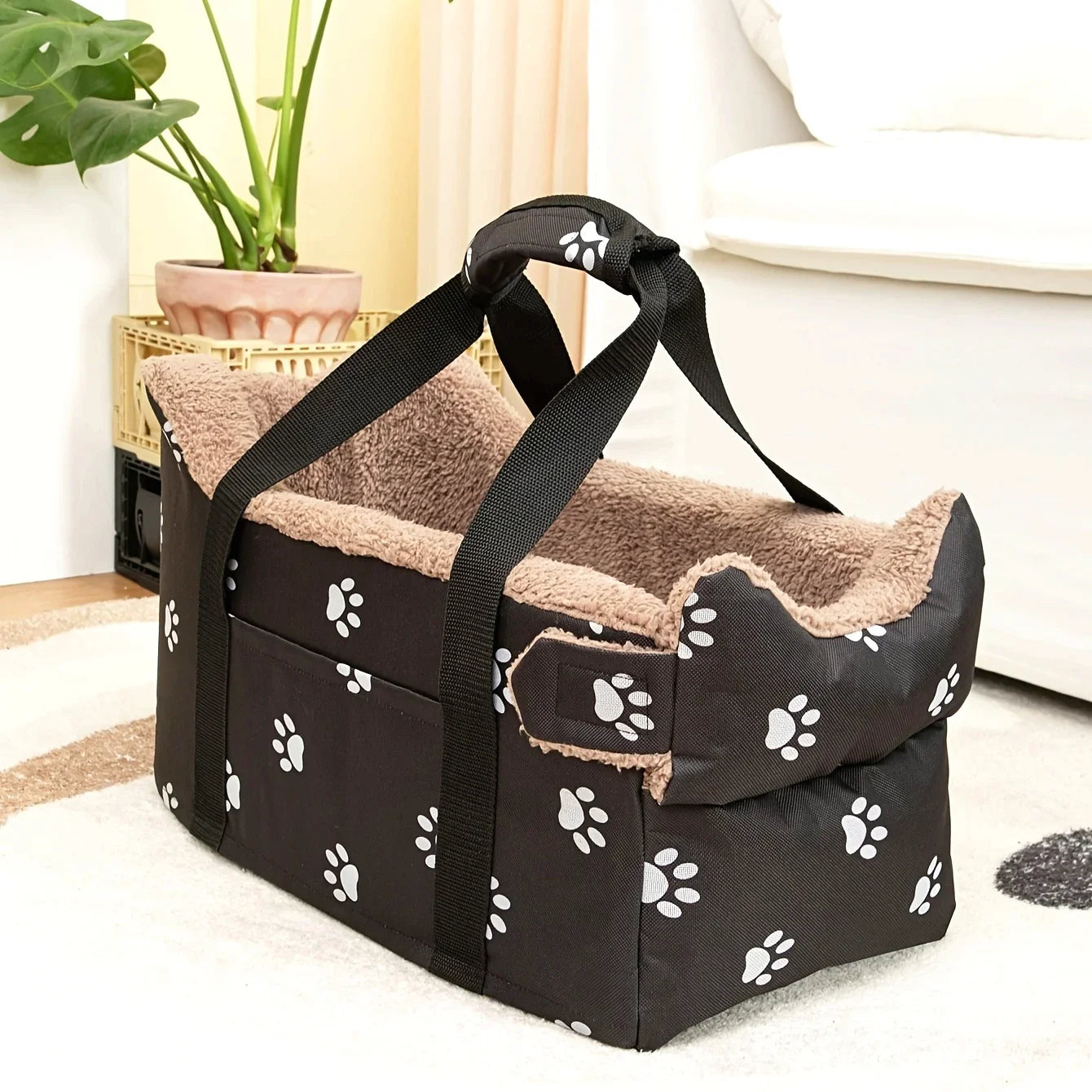 Cozy Portable Pet Booster Car Seat for Dogs and Cats