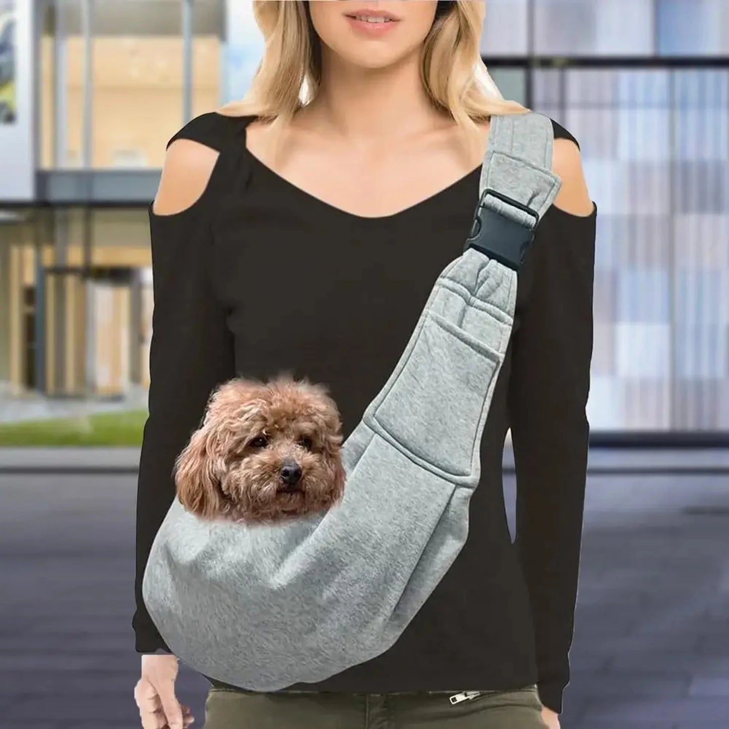 Small Pet Sling Carrier Hands Free Sling For Pets