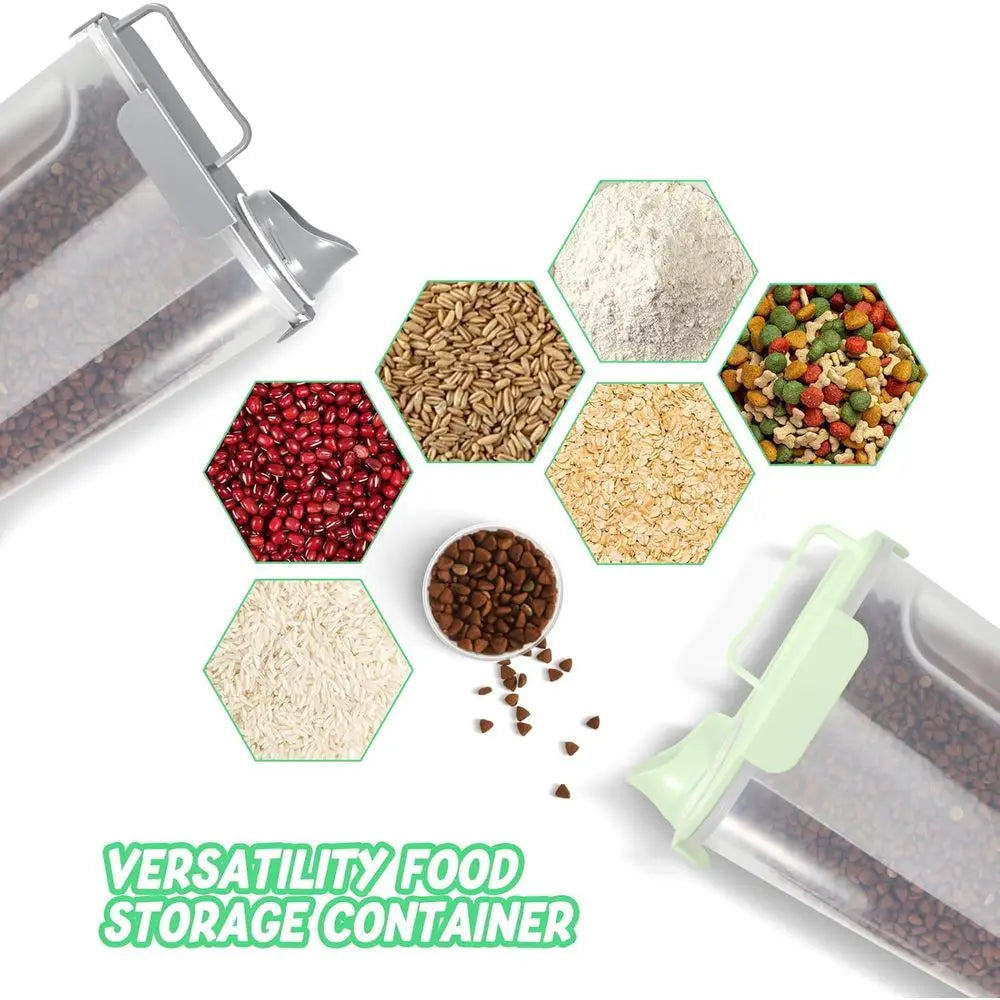 XMSJ Pet Food Storage Container With Snap Seals BPA Free