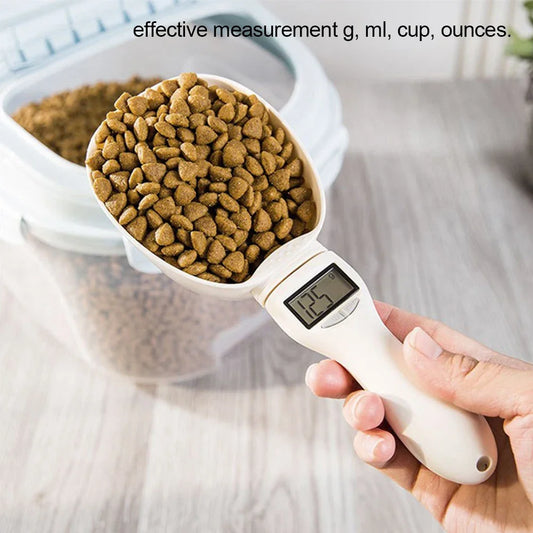 Pet Food Measuring Scoop Digital Spoon Scale With LED Display