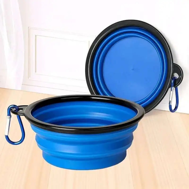 2-In-1 Collapsible Dog Travel Bowl And Feeder For Outdoor Use
