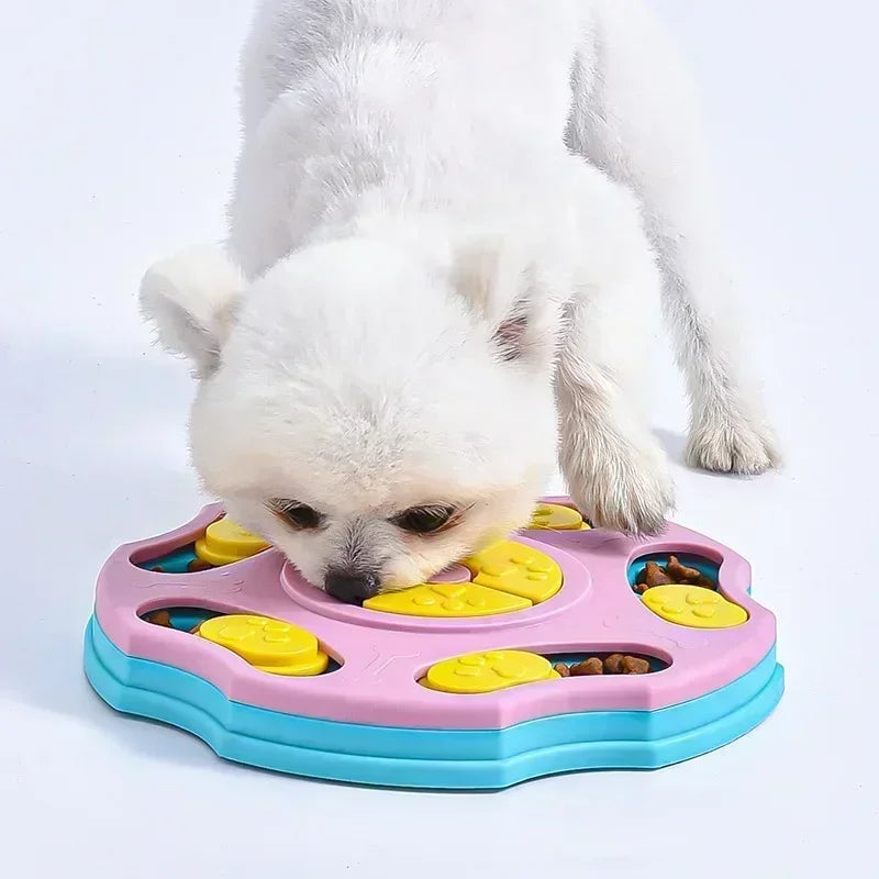 Dog Puzzle Toys Slow Feeder Food Dispenser Non Slip Bowl