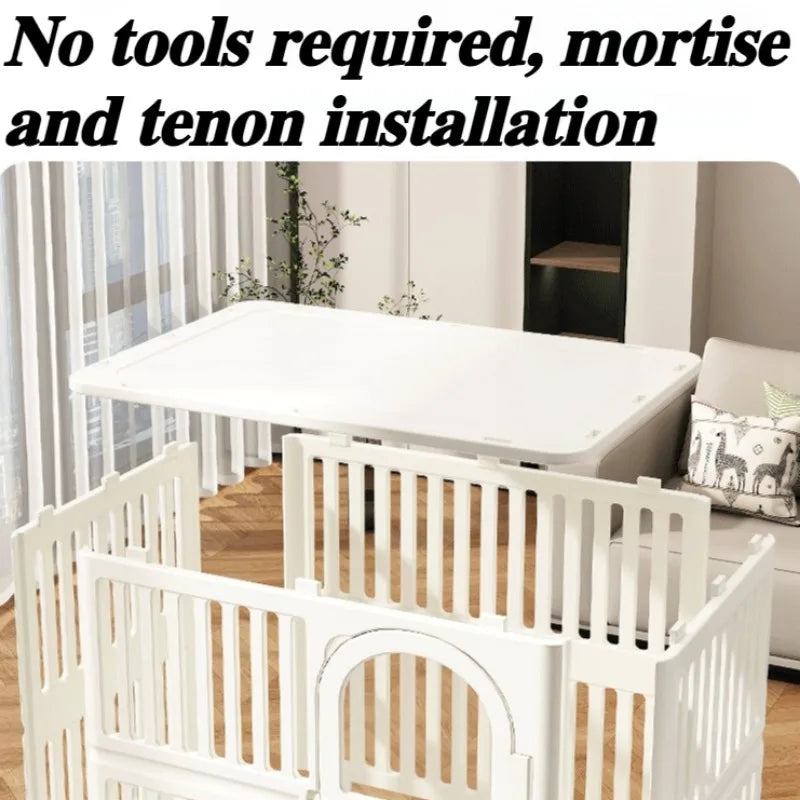 Smvp Indoor Dog House Large Space Pet Cage Noiseless Transparent Villa Kennel