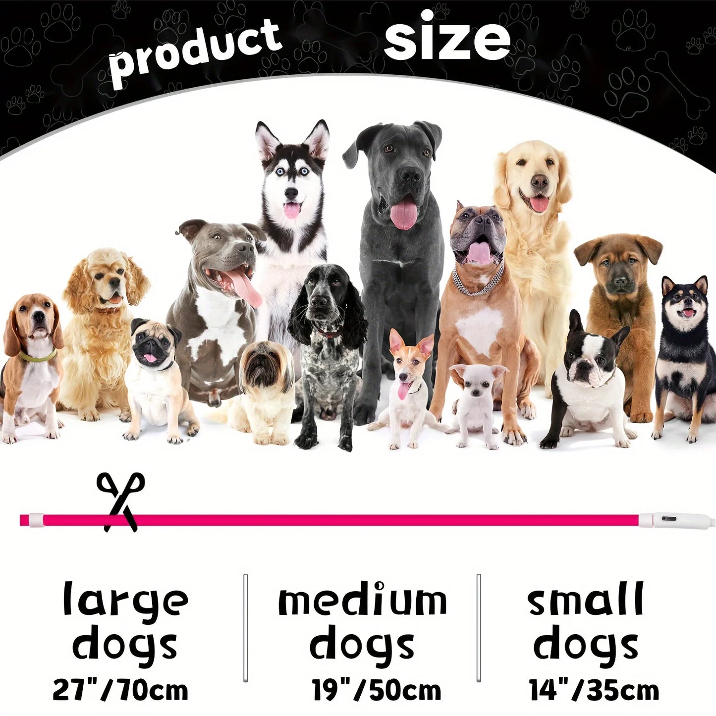 NONECN Pet Dog LED Light Collar USB Rechargeable Anti Lost