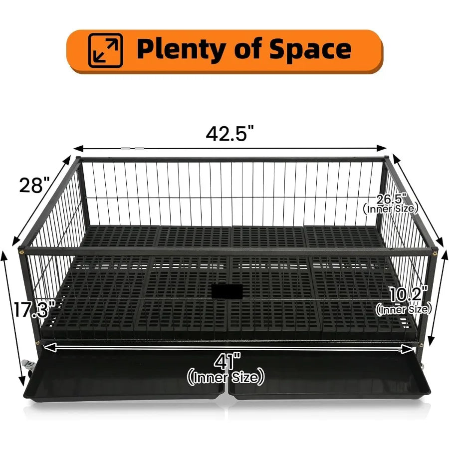 Heavy Duty Metal Whelping Box For Large Breed Dogs