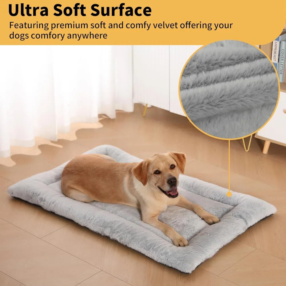 DAFIFY Washable Dog Crate Pad Ultra Soft Bed for Dogs