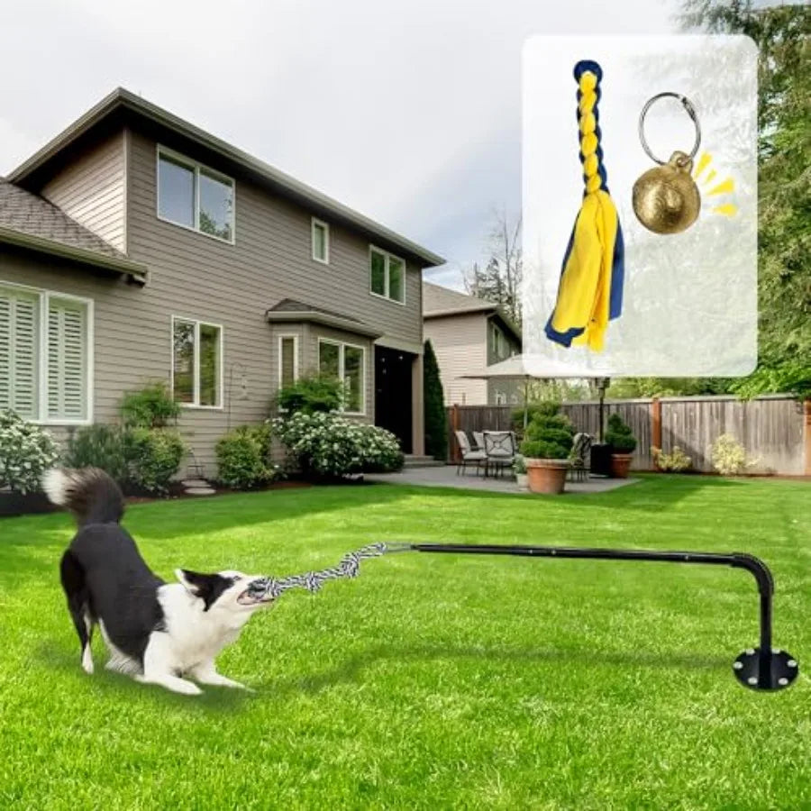 YAO HUI HUANG Tether Tug Outdoor Dog Toy Interactive Exercise
