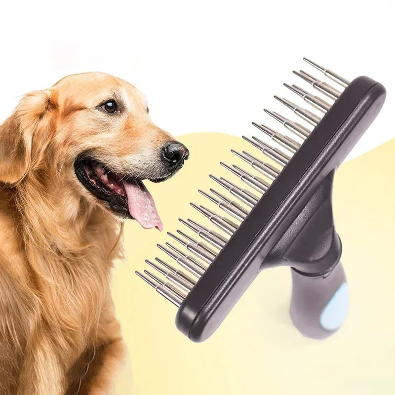 YTYIN Deshedding Dog Brush With Double Row Pins For Pets
