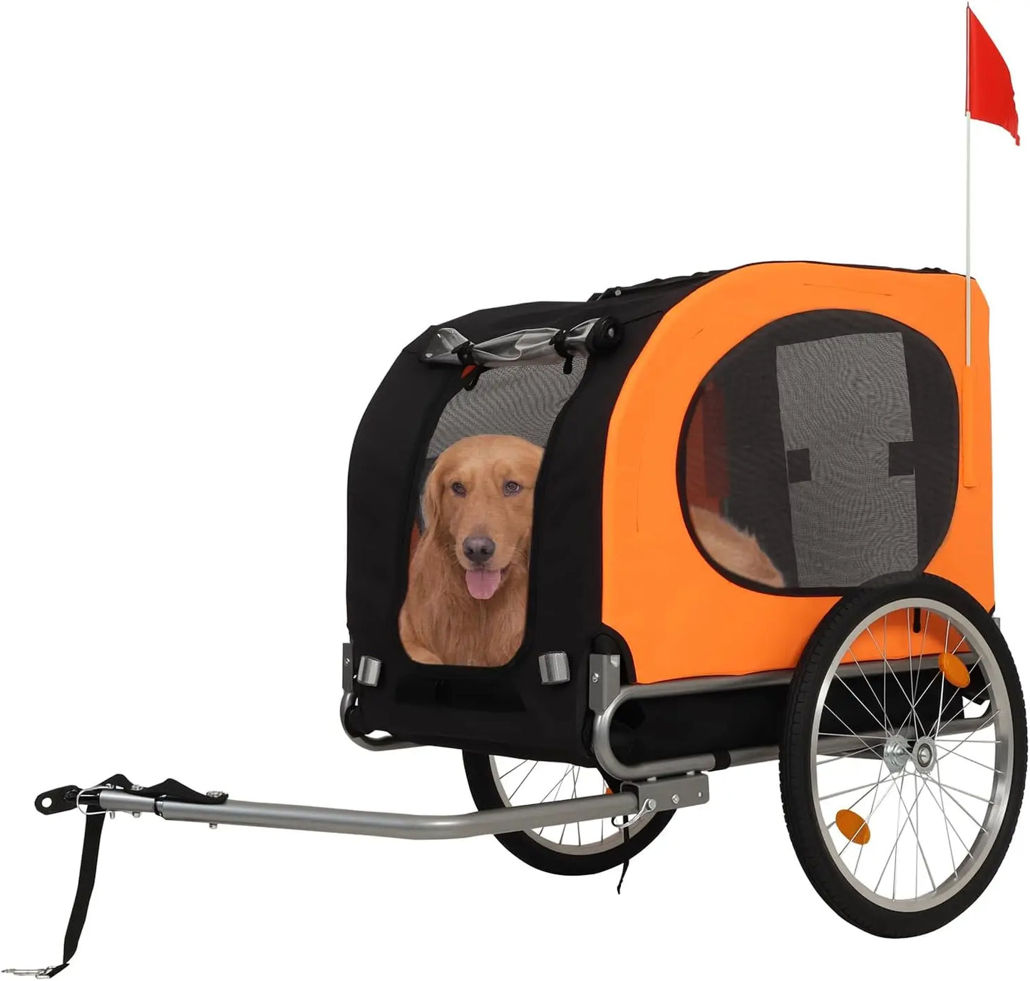 TWISTER.CK Dog Bike Trailer All Breeds 88 Lb Capacity
