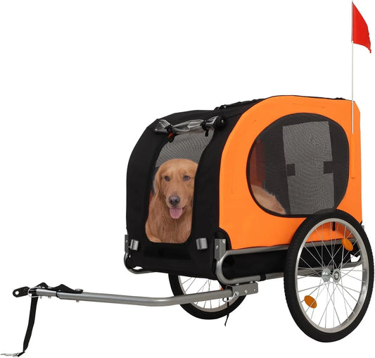 TWISTER.CK Dog Bike Trailer All Breeds 88 Lb Capacity