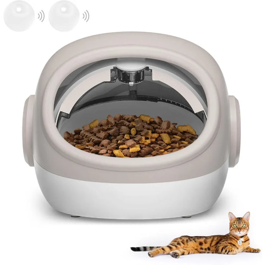 RFID Cat Feeder With Collar Sensor Anti-Theft Timed Feeding For Cats