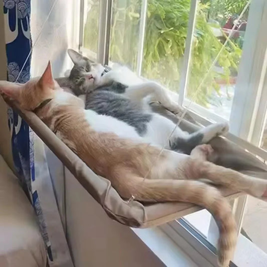 Ultra Soft Cat Window Hammock Bed Securely Mounted