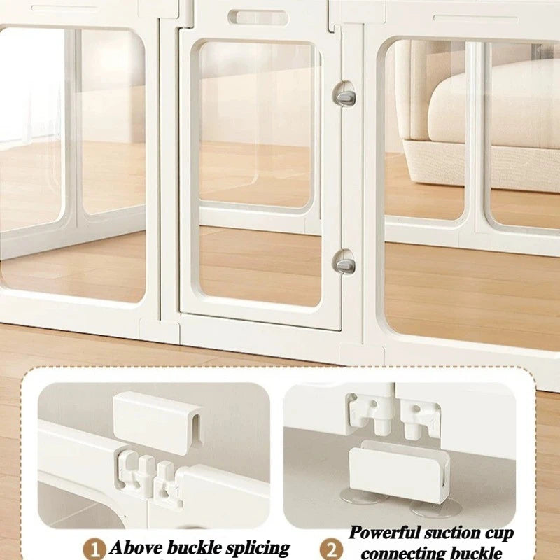 SMVP Transparent Dog Cage for Indoor Kennels and Puppy House