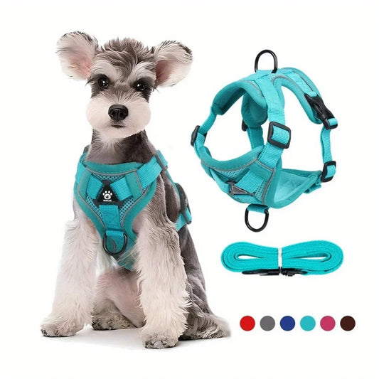 NONECN No Pull Dog Harness And Leash Set Reflective