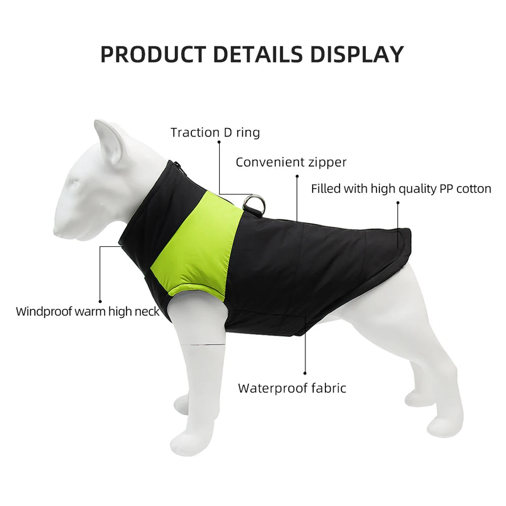 NONECN Pet Dog Winter Jacket Windproof Waterproof Coat