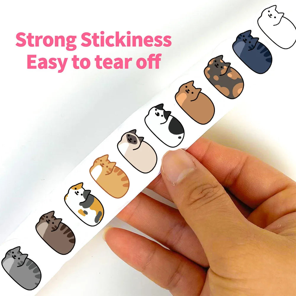 Kawaii Cat Sticker Pack For Laptop Phone Skateboard