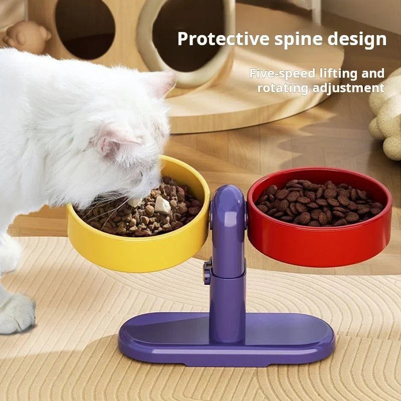 Elevated Dog Feeder With Adjustable Bowls for Small Breeds