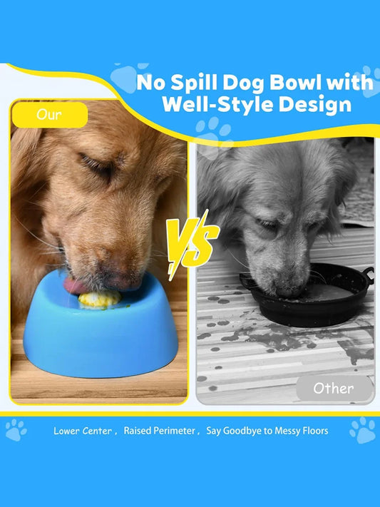 Slow Feeder Pet Bowl With Non Slip Base Treat Dispenser