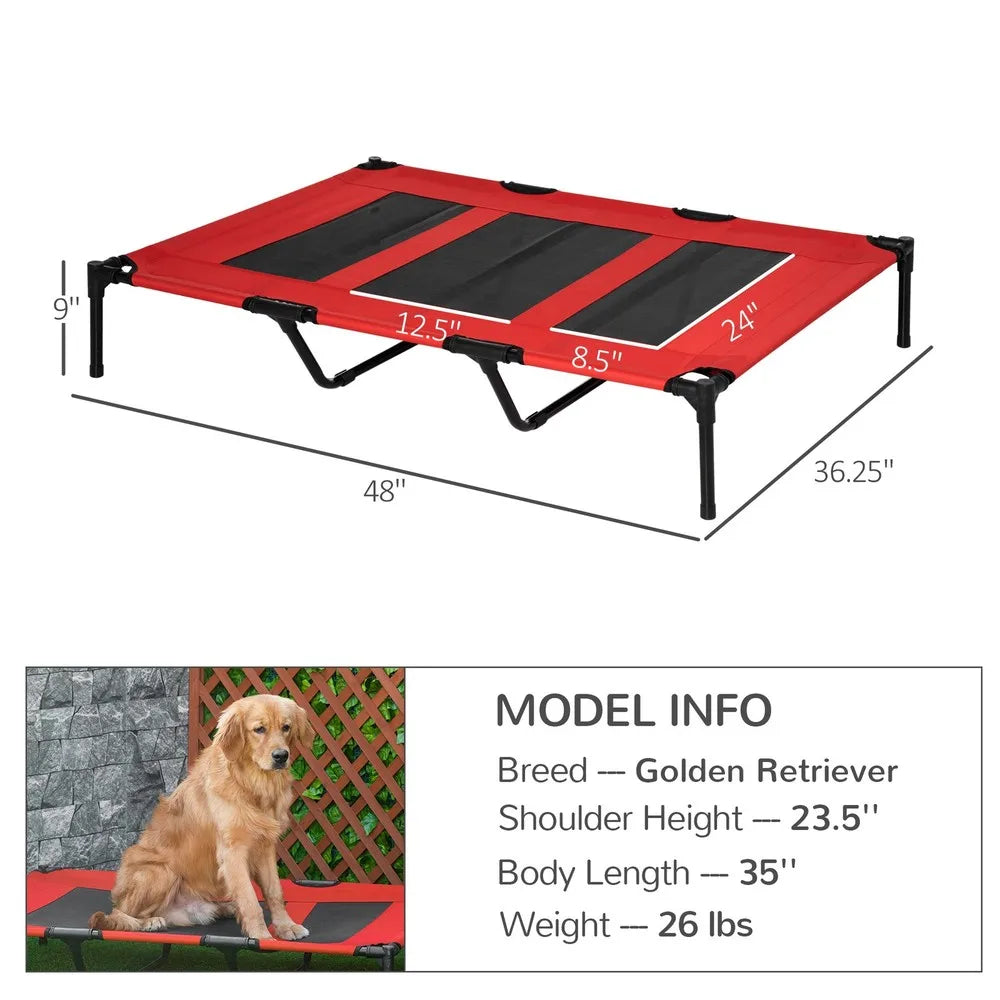 Pet Elevated Raised Bed Cot Oxford Indoor Outdoor For Pets