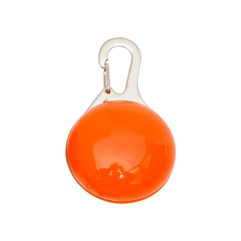 LED Luminous Dog Cat Collar With Glow Pendant Safety Night