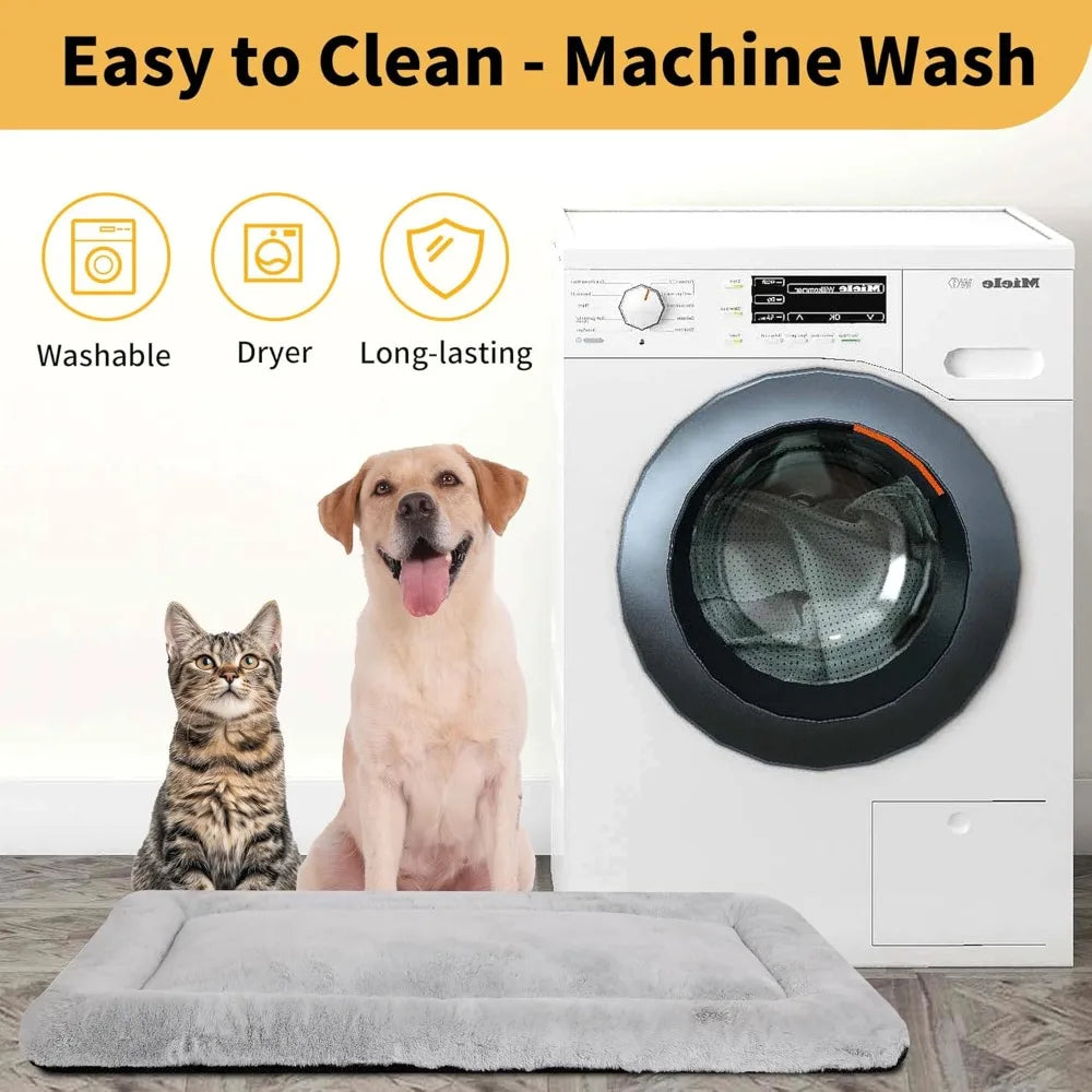 DAFIFY Washable Dog Crate Pad Ultra Soft Bed for Dogs