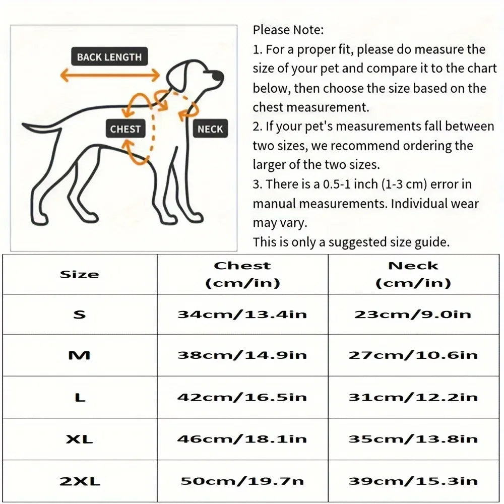 BeiYu Pet Tactical Dog Vest Harness Double Strap Chest Collar