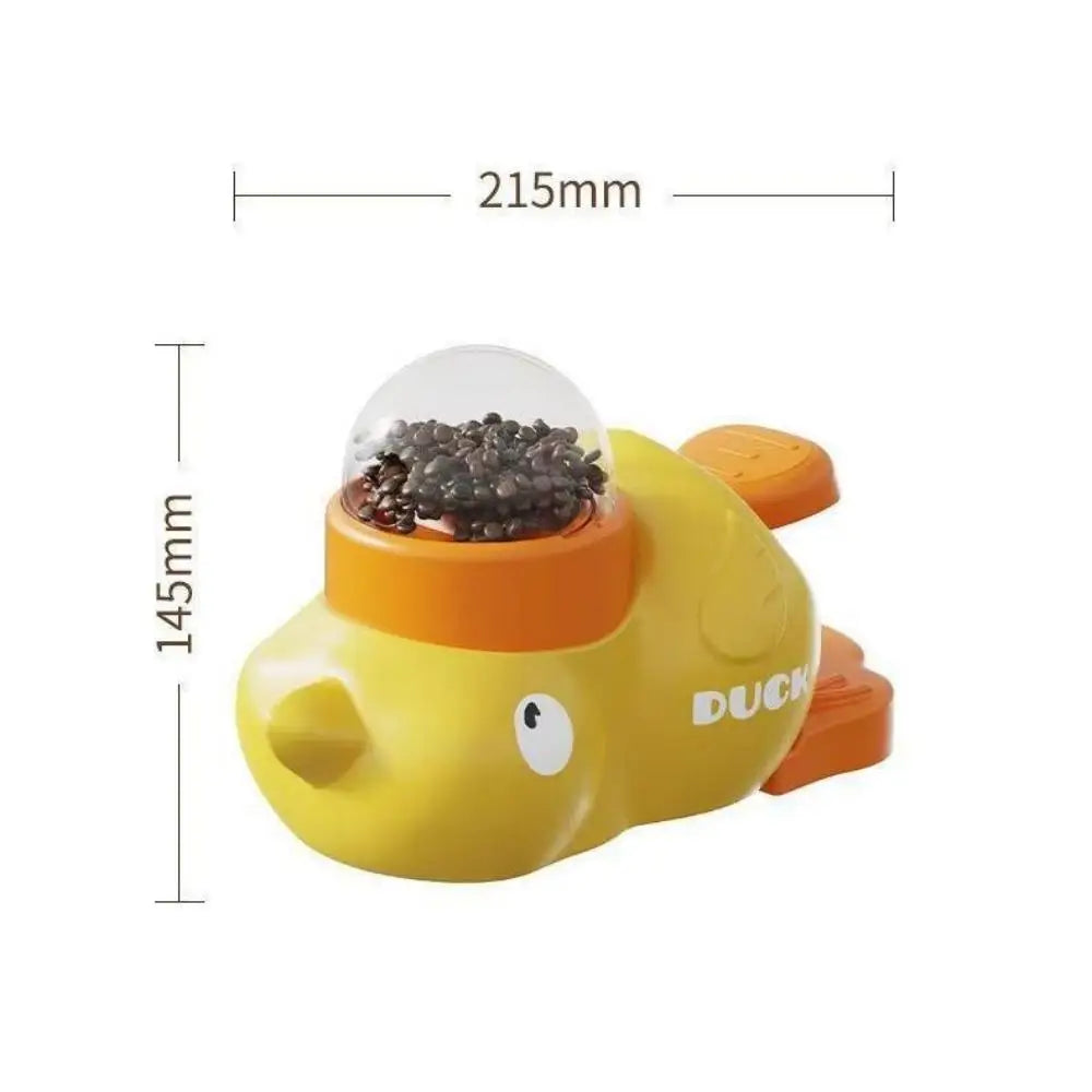 Dog Puzzle Feeder Toy Duck Shape Interactive Food Dispenser