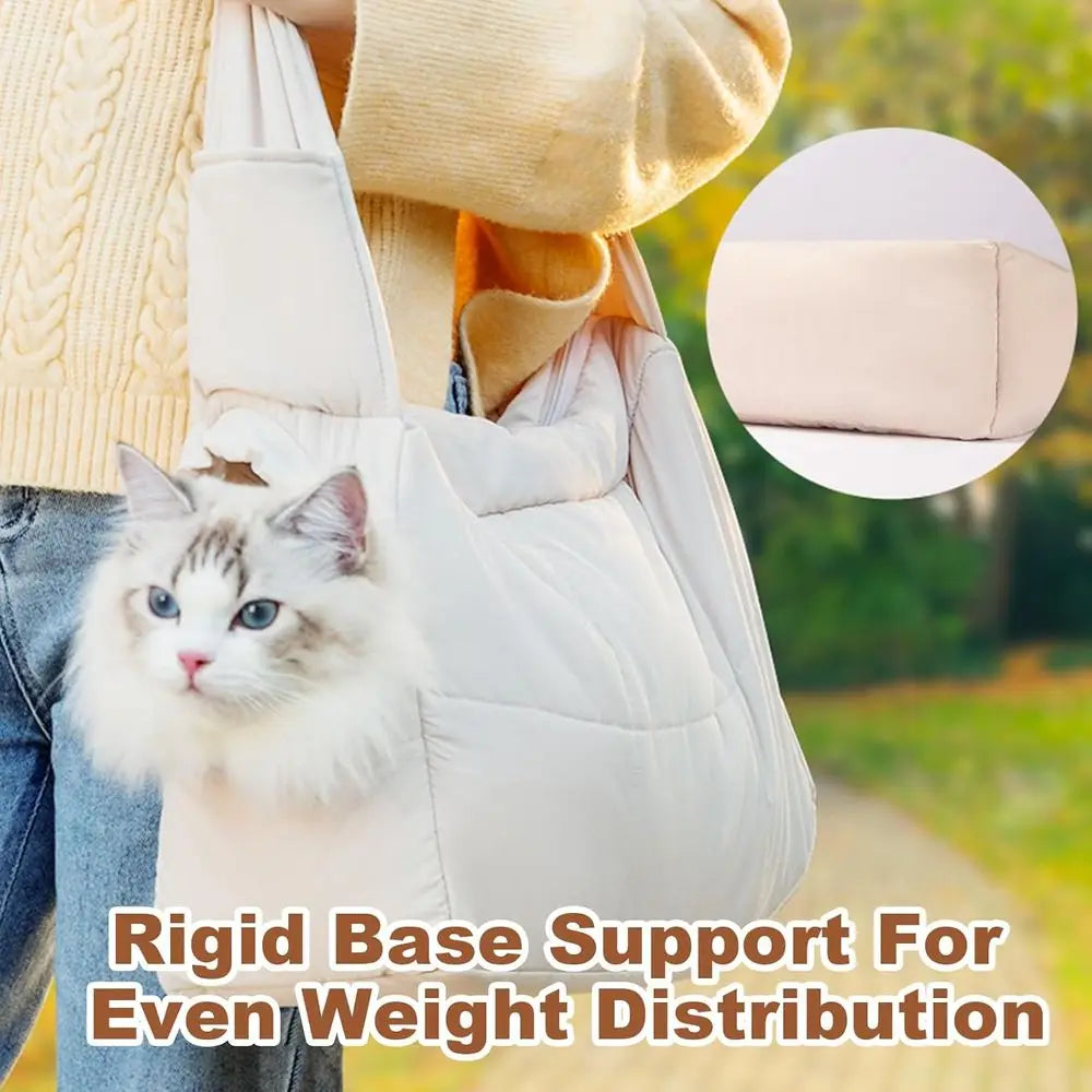 Mini Dog Purse Carrier With Pockets And Secure Harness Clip