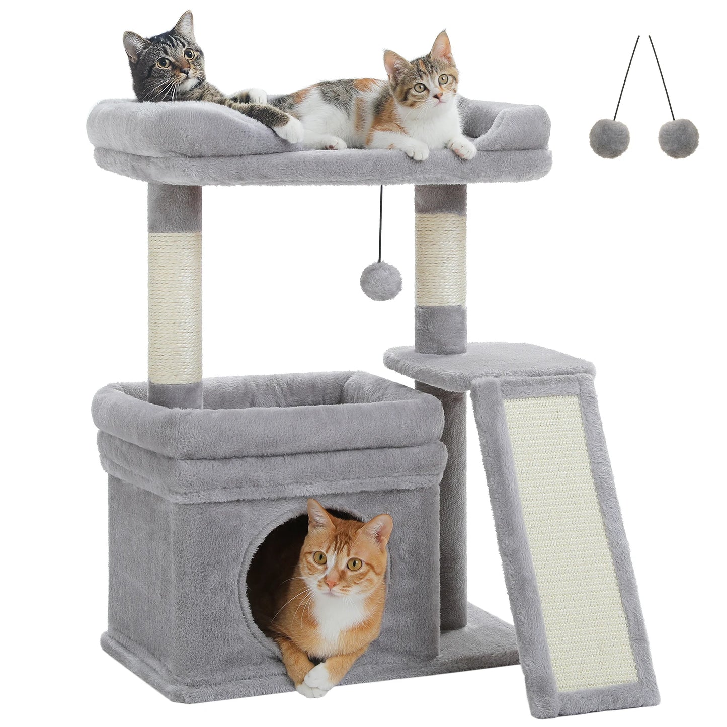 PAWZ Road Cat Tree Indoor Tower With Sisal Scratching Post