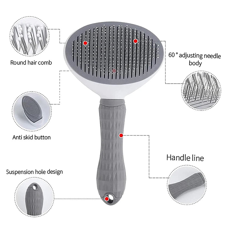 Pet Hair Removal Comb For Cats And Dogs
