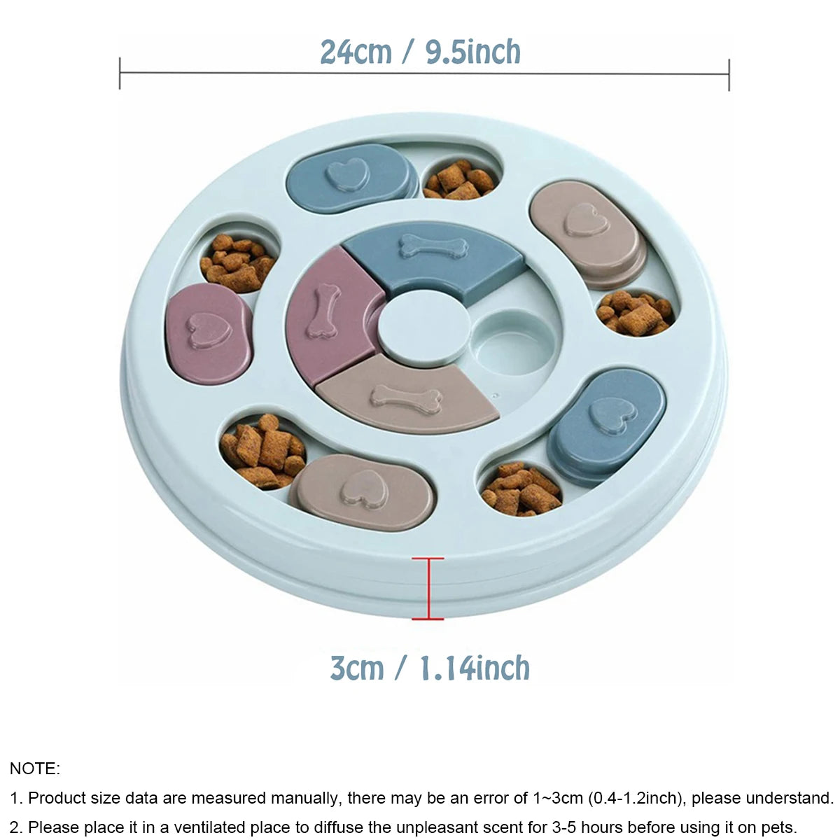 Dog Slow Feeder Hiding Bowl For Interactive Educational Toy