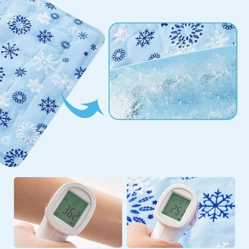 NONECN Dog Cooling Mat Self Cooling Pad For Pets Indoor